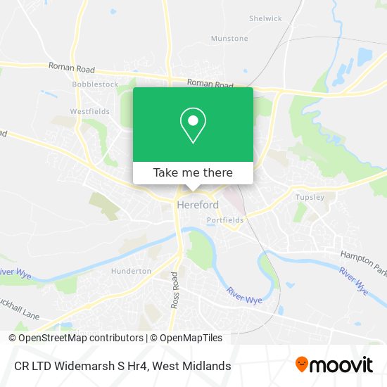 CR LTD Widemarsh S Hr4 map