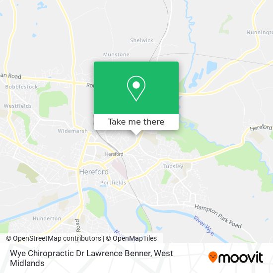 Wye Chiropractic Dr Lawrence Benner map