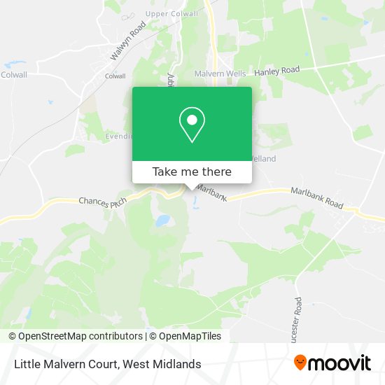 Little Malvern Court map