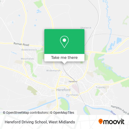 Hereford Driving School map