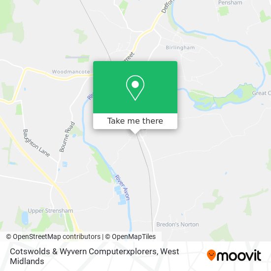 Cotswolds & Wyvern Computerxplorers map