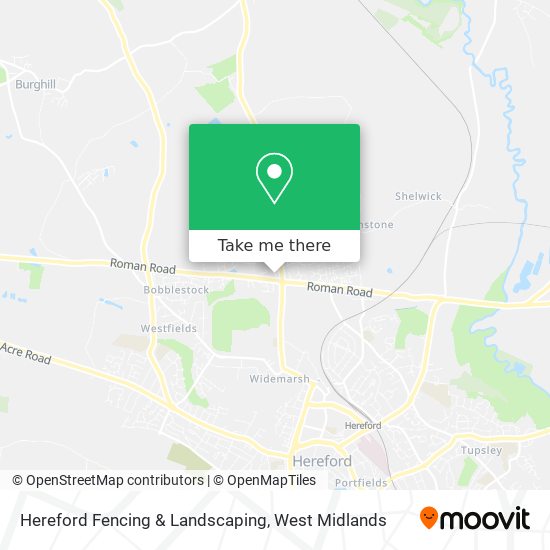 Hereford Fencing & Landscaping map