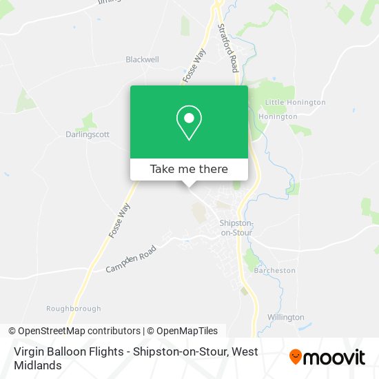 Virgin Balloon Flights - Shipston-on-Stour map