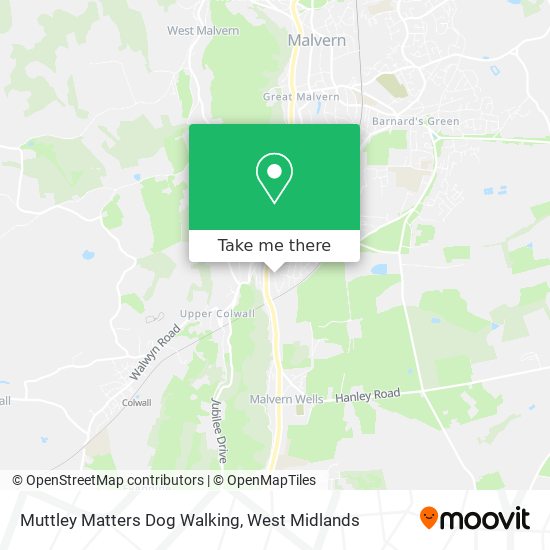 Muttley Matters Dog Walking map