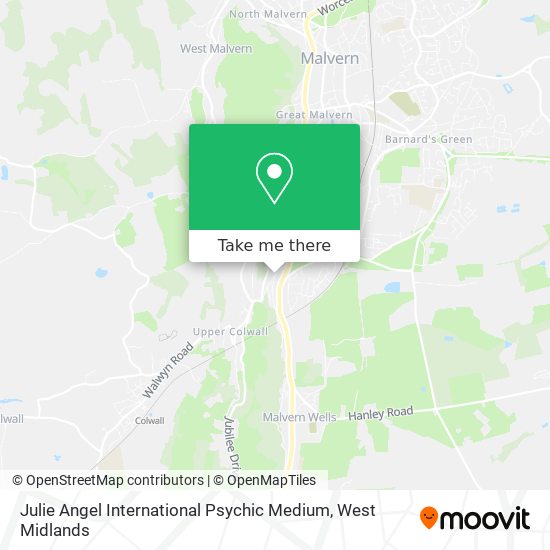 Julie Angel International Psychic Medium map