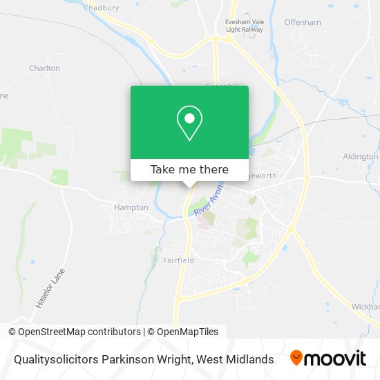 Qualitysolicitors Parkinson Wright map