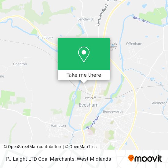 PJ Laight LTD Coal Merchants map