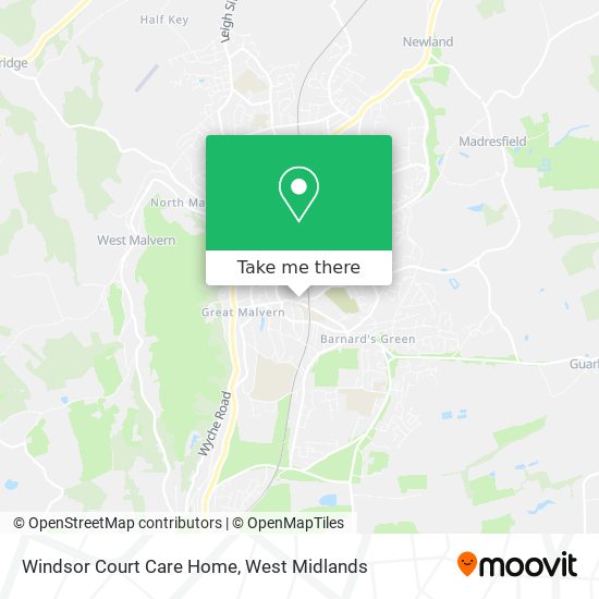 Windsor Court Care Home map