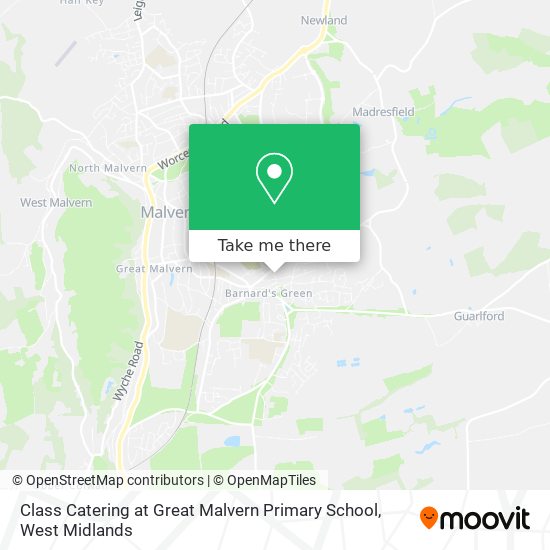 Class Catering at Great Malvern Primary School map