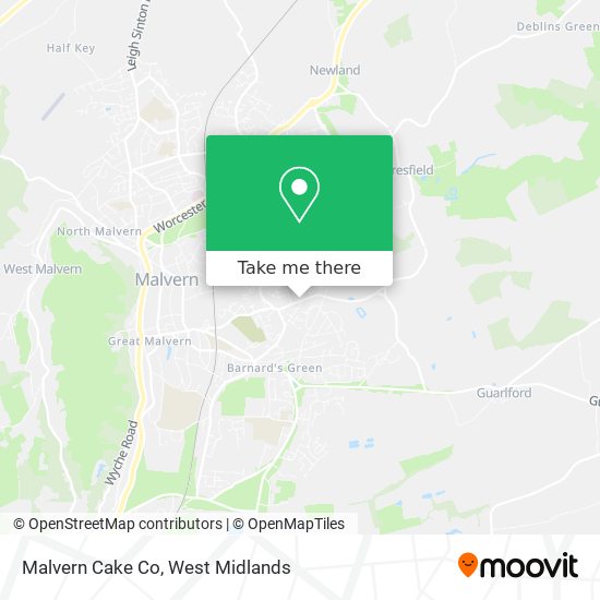 Malvern Cake Co map