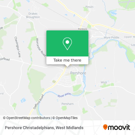 Pershore Christadelphians map