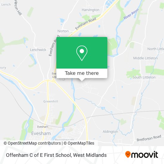 Offenham C of E First School map
