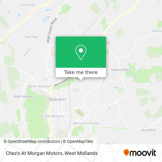 Chez's At Morgan Motors map