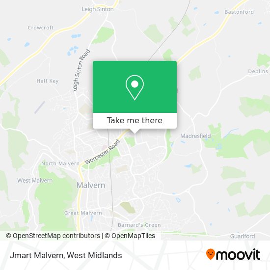 Jmart Malvern map