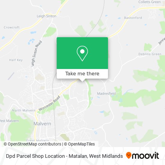 Dpd Parcel Shop Location - Matalan map