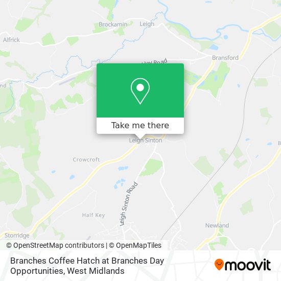 Branches Coffee Hatch at Branches Day Opportunities map