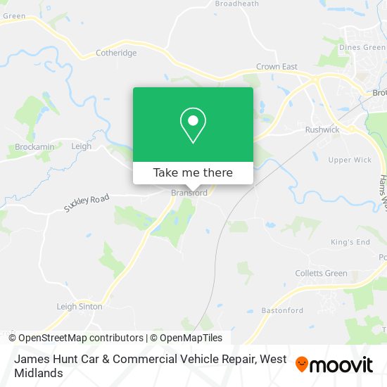 James Hunt Car & Commercial Vehicle Repair map