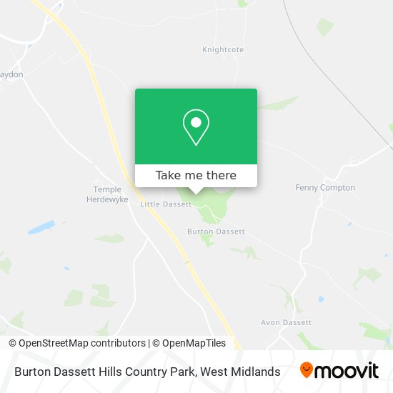 Burton Dassett Hills Country Park map