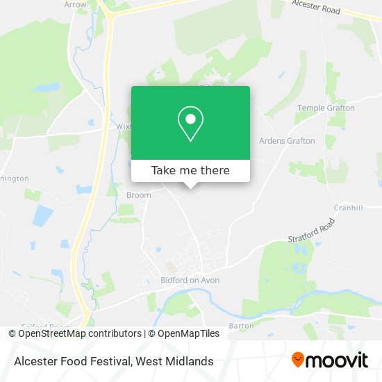 Alcester Food Festival map
