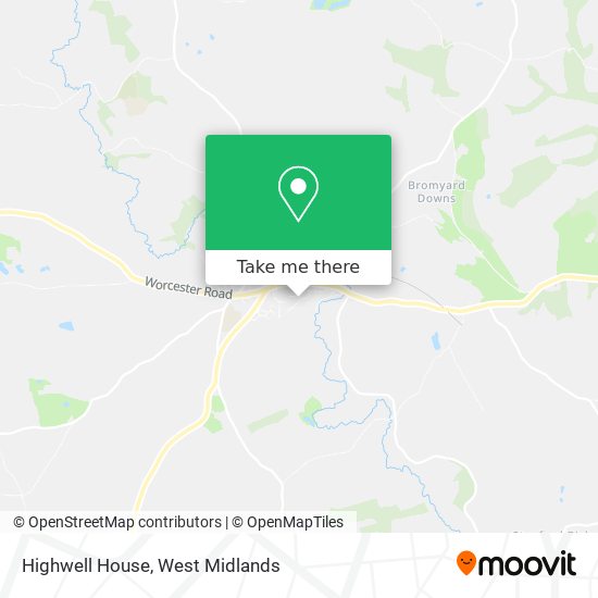 Highwell House map