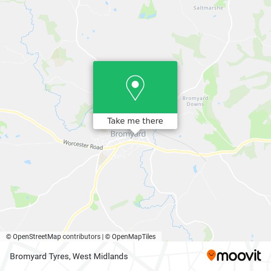 Bromyard Tyres map