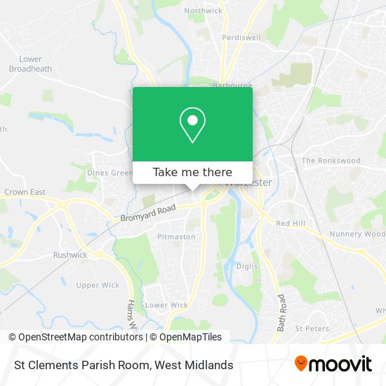 St Clements Parish Room map