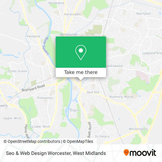 Seo & Web Design Worcester map