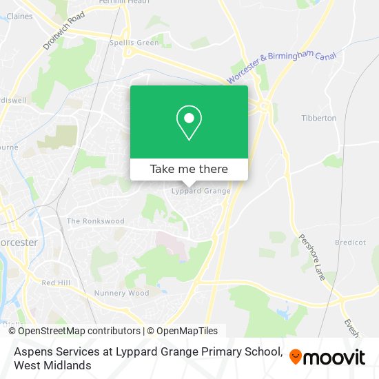 Aspens Services at Lyppard Grange Primary School map