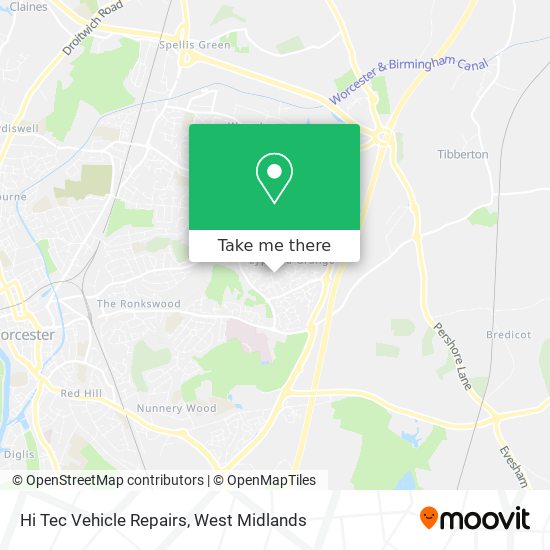 Hi Tec Vehicle Repairs map