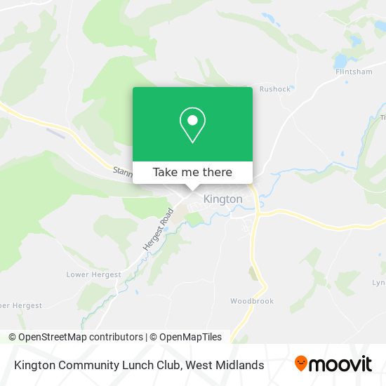 Kington Community Lunch Club map