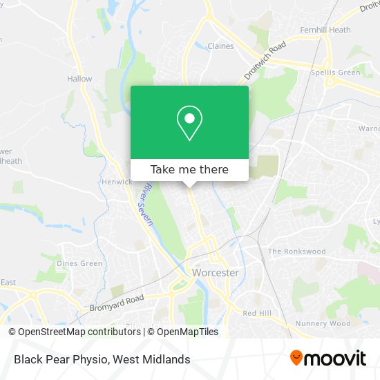 Black Pear Physio map