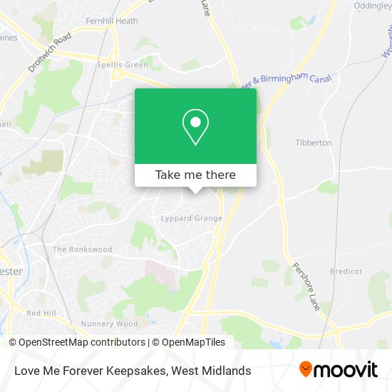 Love Me Forever Keepsakes map