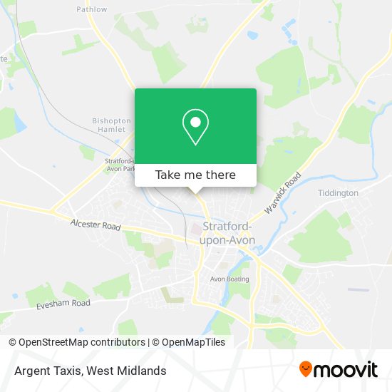 Argent Taxis map