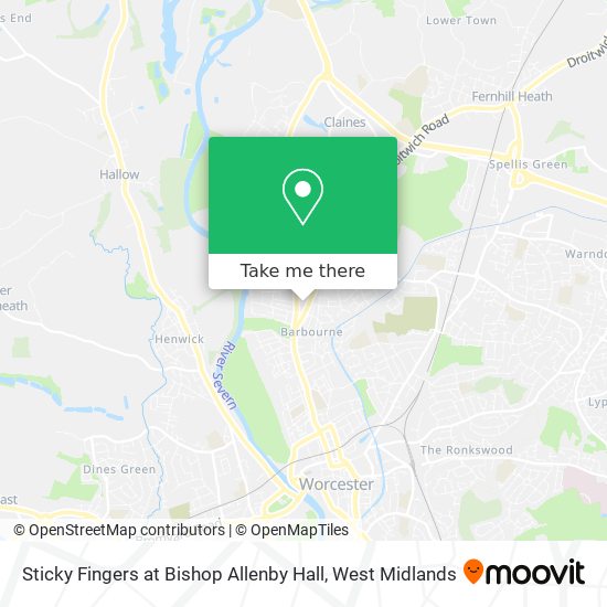 Sticky Fingers at Bishop Allenby Hall map