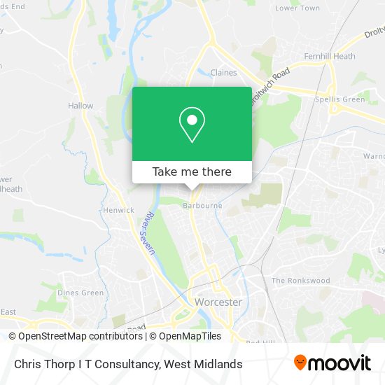 Chris Thorp I T Consultancy map