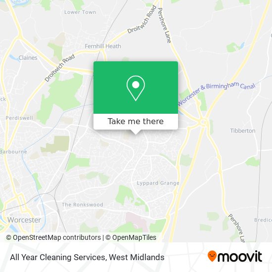 All Year Cleaning Services map