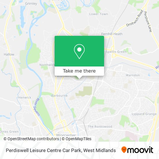 Perdiswell Leisure Centre Car Park map