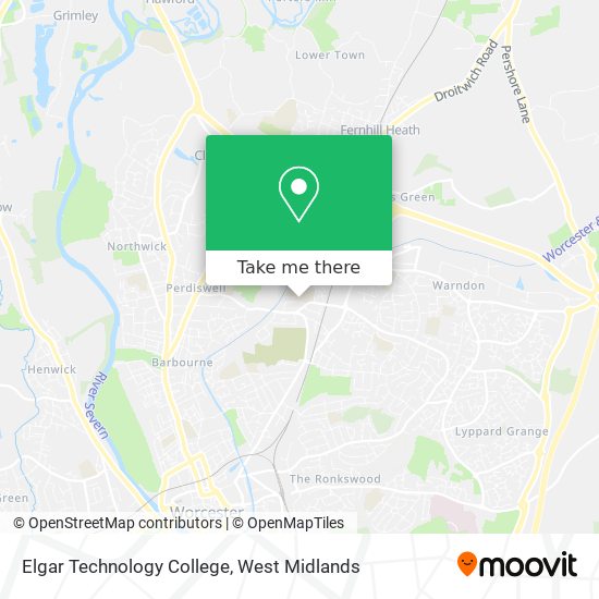 Elgar Technology College map