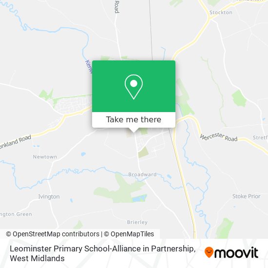 Leominster Primary School-Alliance in Partnership map
