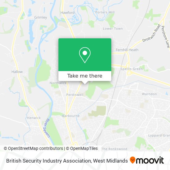 British Security Industry Association map