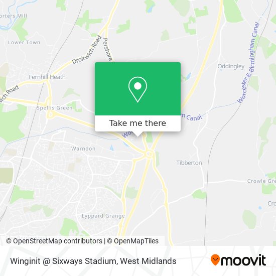 Winginit @ Sixways Stadium map