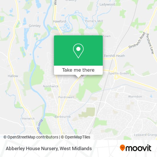 Abberley House Nursery map