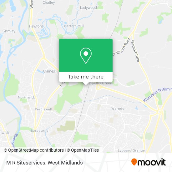 M R Siteservices map