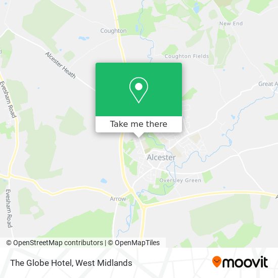 The Globe Hotel map