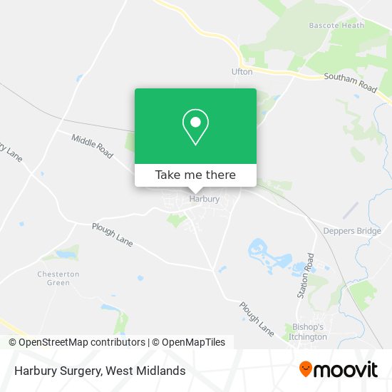 Harbury Surgery map