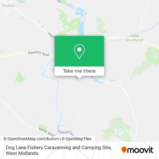 Dog Lane Fishery Caravanning and Camping Site map