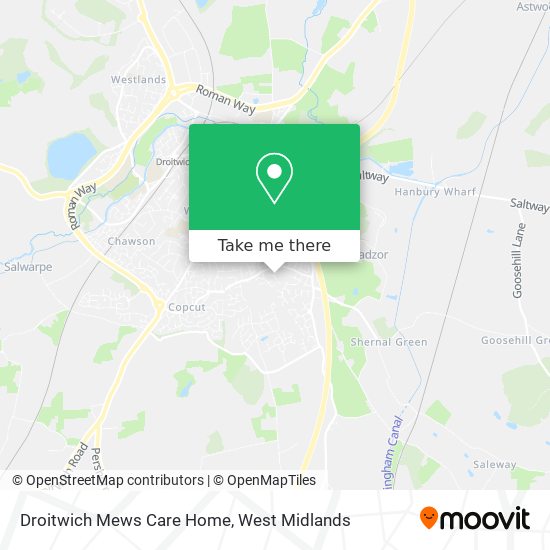 Droitwich Mews Care Home map