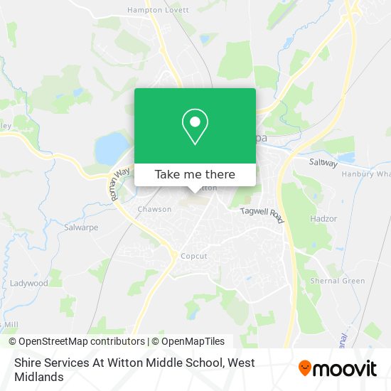 Shire Services At Witton Middle School map