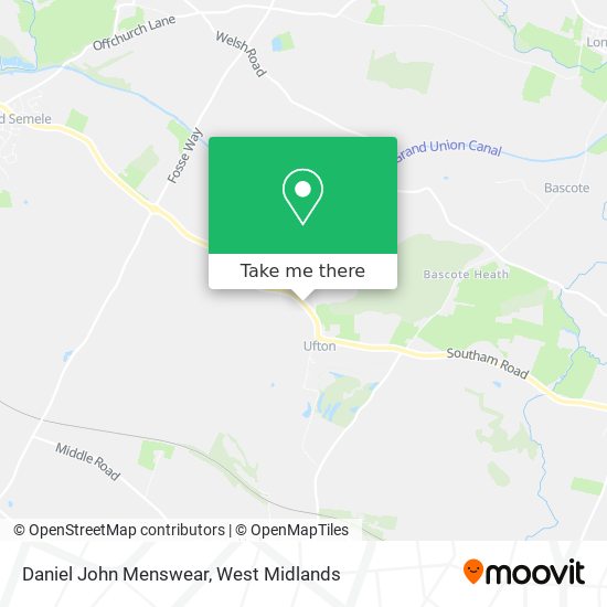 Daniel John Menswear map