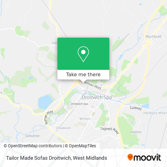 Tailor Made Sofas Droitwich map